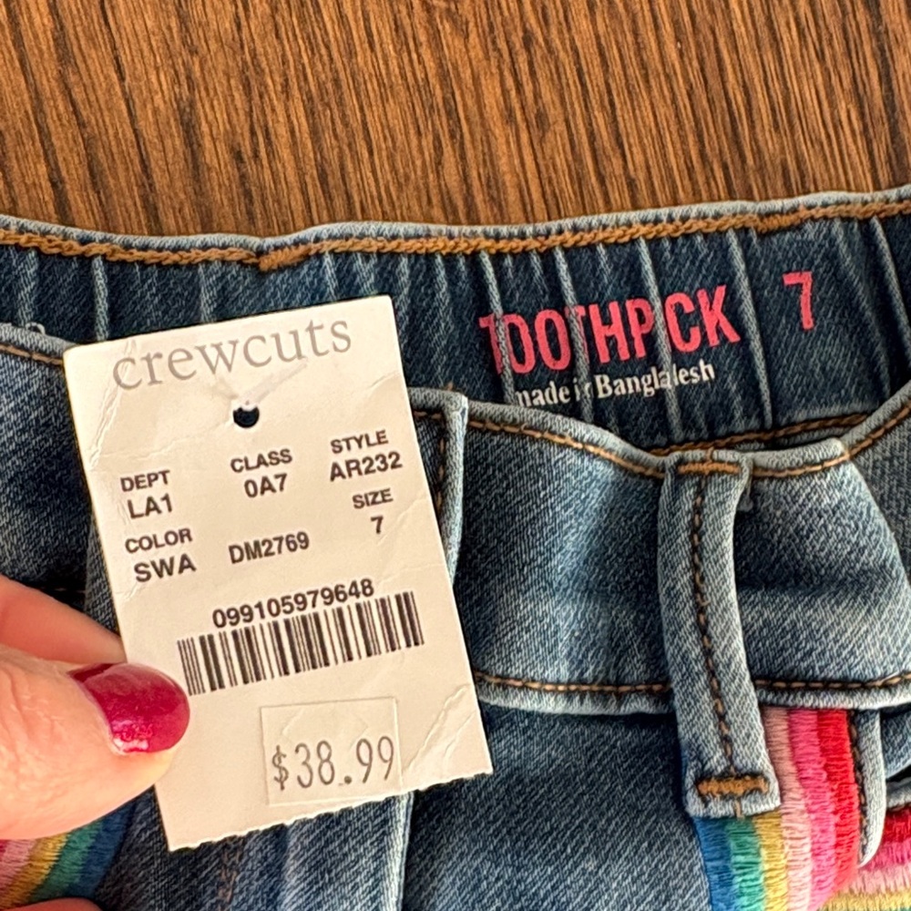 3 Pairs of NWT Girl Size 7 Jeans - Picture 6 of 10